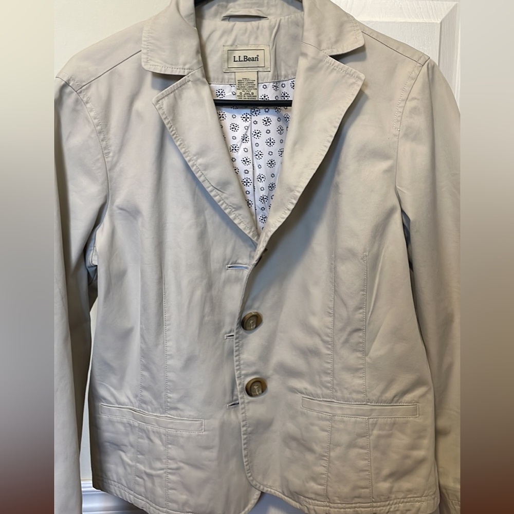L.L Bean Cotton blazer